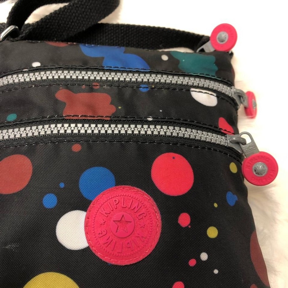 Kipling Printed Small Black Nylon Cross Body Bag - image 5